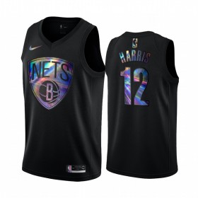 Camiseta Hombre NBA Brooklyn Nets Joe Harris 12 Iridescent HWC Collection Swingman